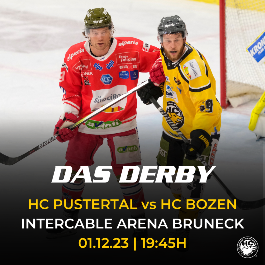 Ticket Verkauf Derby HC Pustertal Vs HC Bozen HC Pustertal